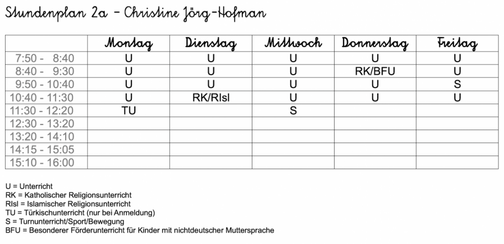 Stundenplan24.25 Christine